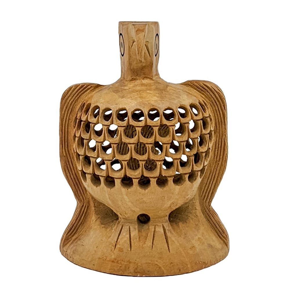 Hand Carved Wooden American Eagle Handicraft Statue Wooden (4inch)